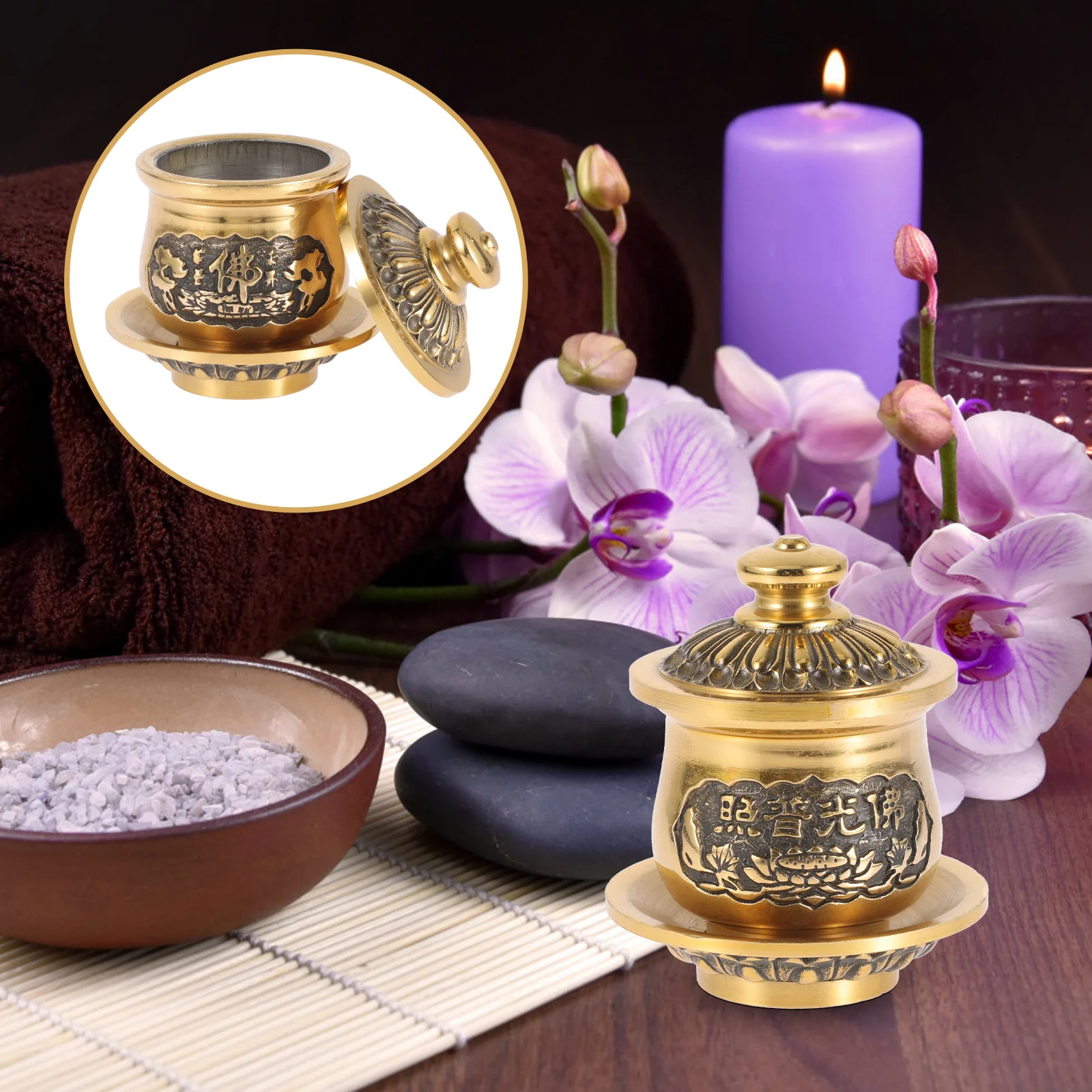 Буддийская медная чашка изысканный - Фотография_6