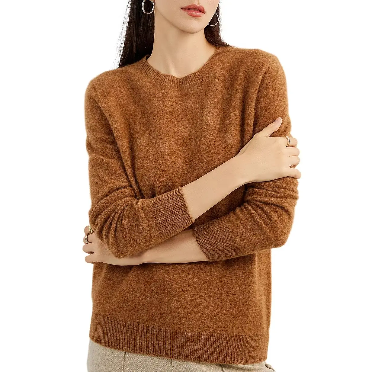 Женский свитер из 100% чистого кашемира - Фотография_5