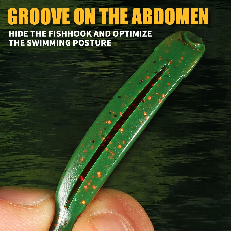 Суперконтинентальные рыболовные приманки shad t-tail 5 см/7 см - Фотография_6