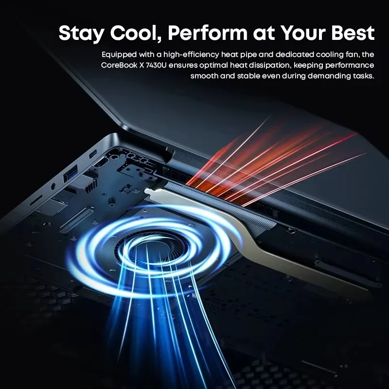 Игровой ноутбук chuwi corebook x amd r5-7430u 16 гб ddr4 ram 512 гб ssd 14 - Фотография_6