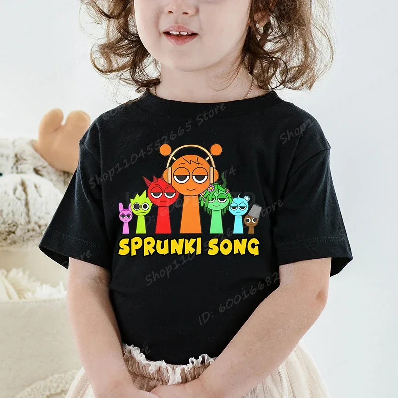 Милая футболка с принтом sprunki song