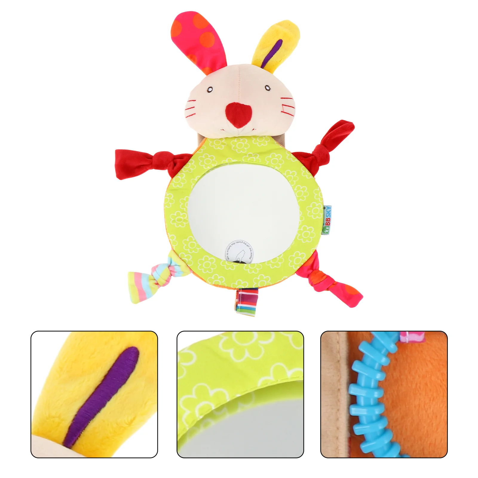 Детское автомобильное зеркало с мультяшными животными