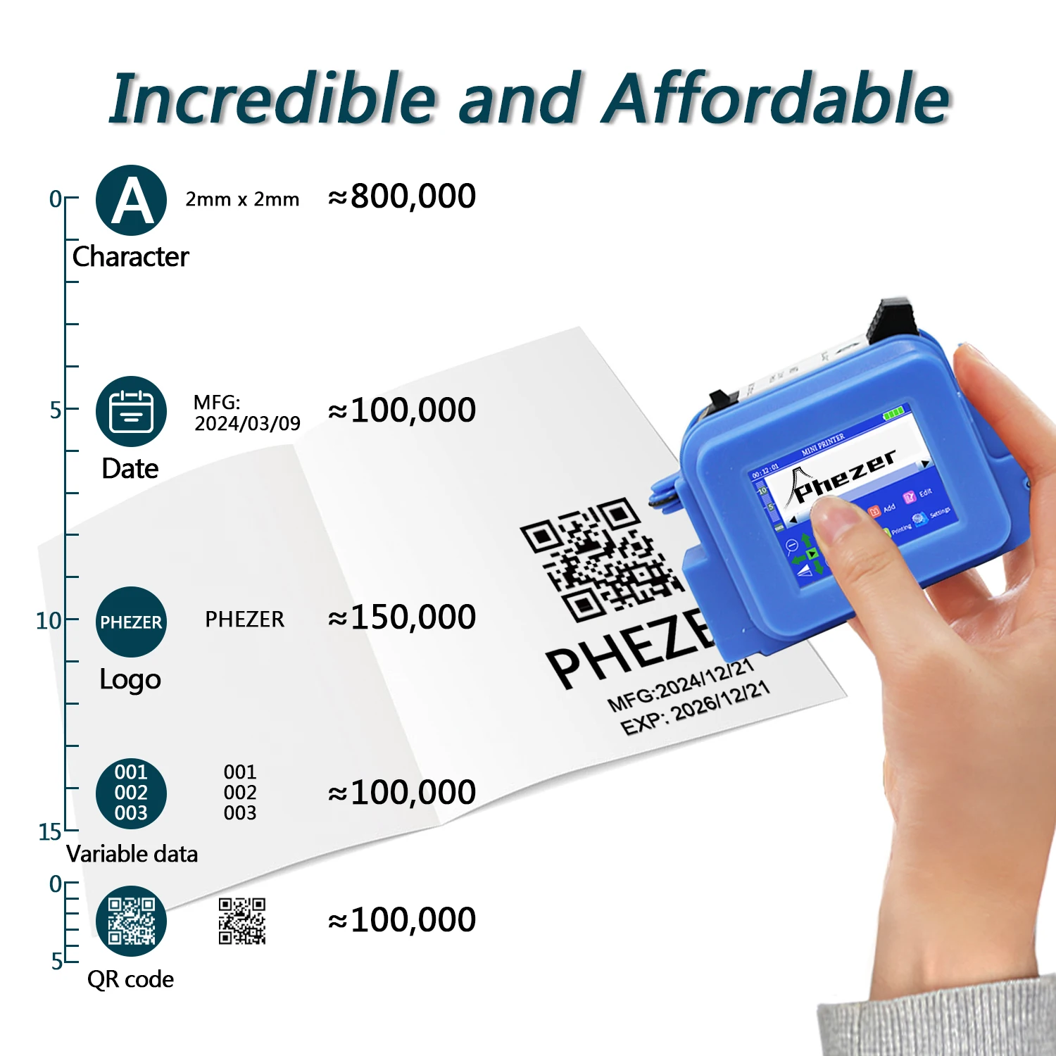 Мини-принтер phezer pc13plus 12 - Фотография_2