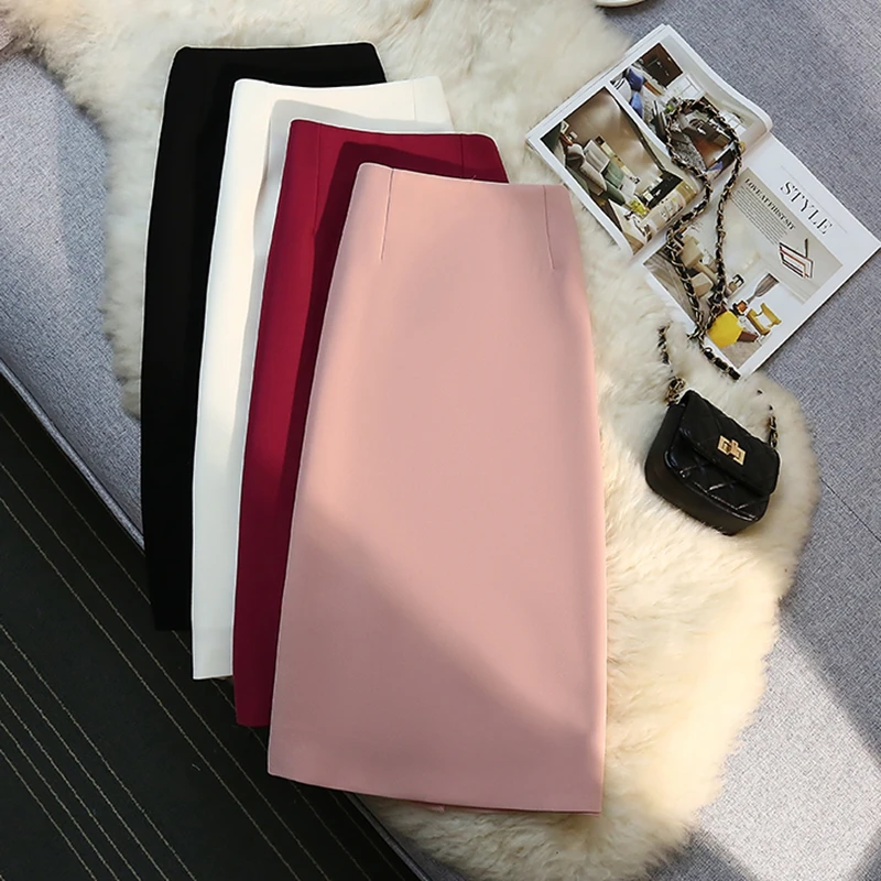 Женская прямая офисная юбка