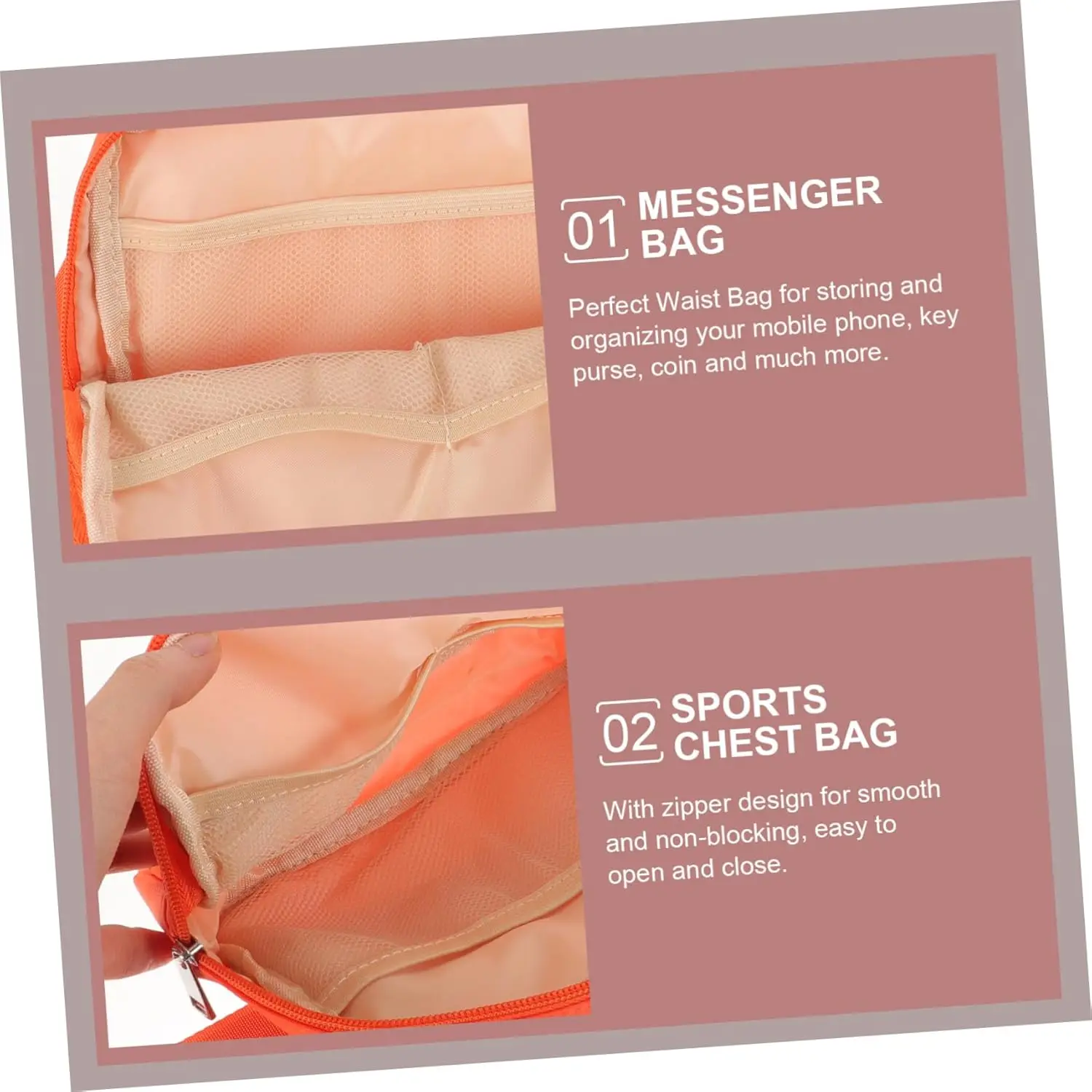 Нейлоновая поясная сумка для женщин - Фотография_4