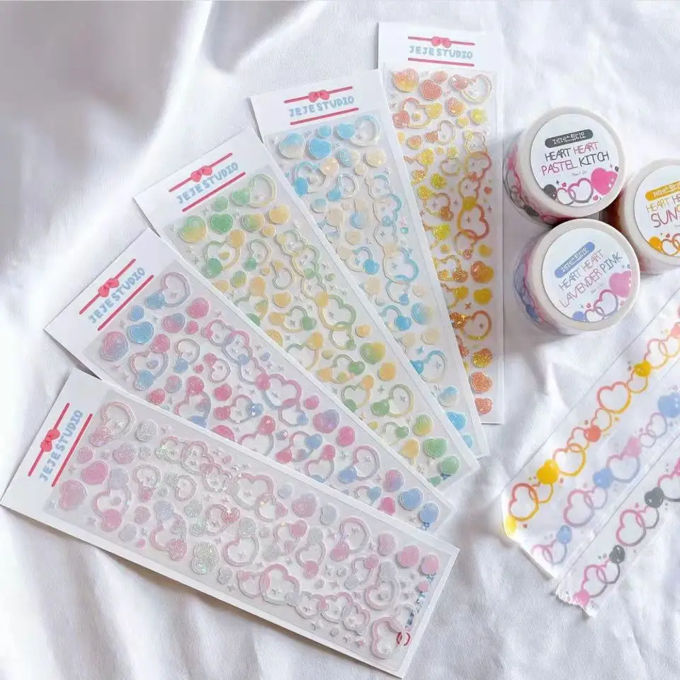 Корейская наклейка с надписью love hollowed out