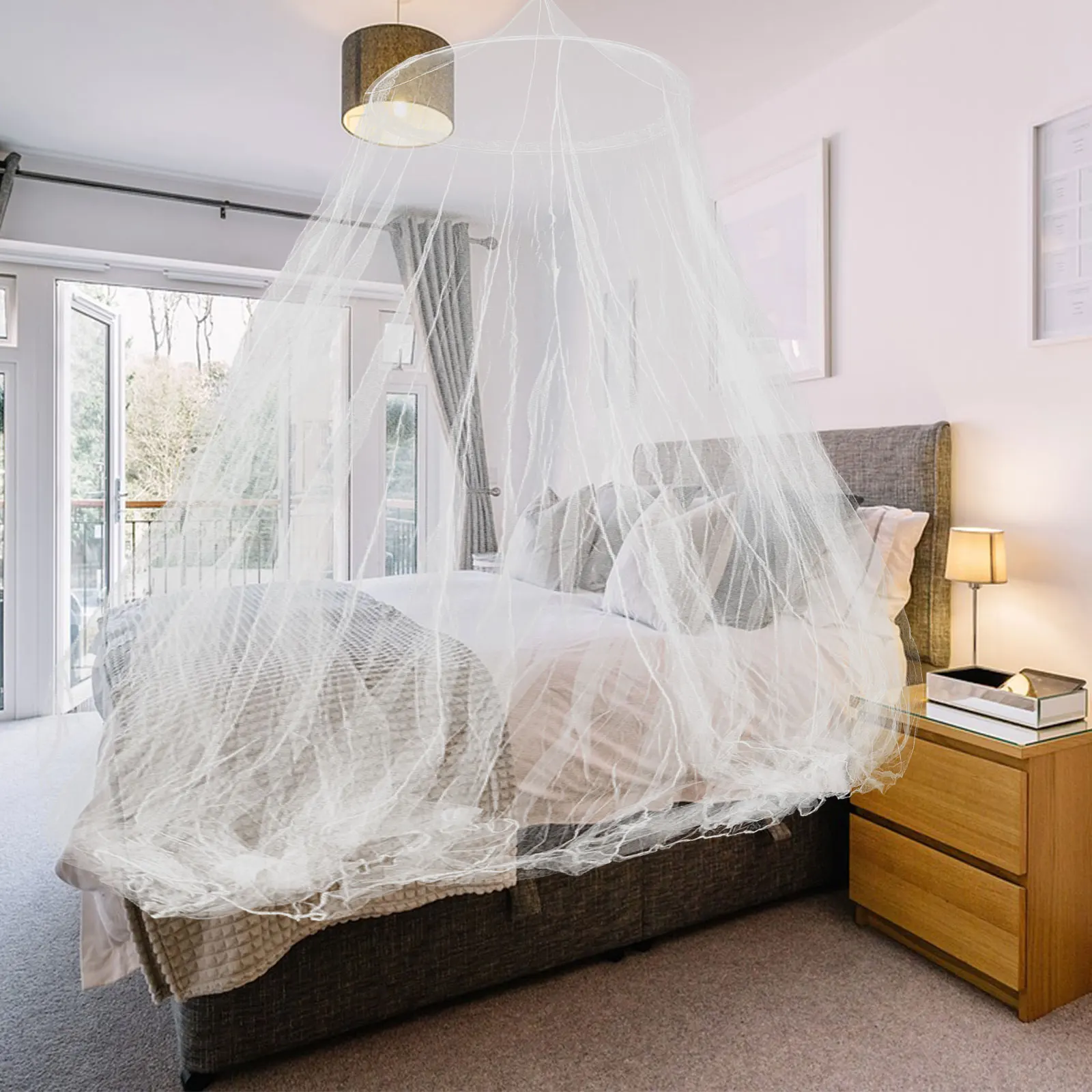 Круглый купольный навес для комнаты для девочек - Фотография_2