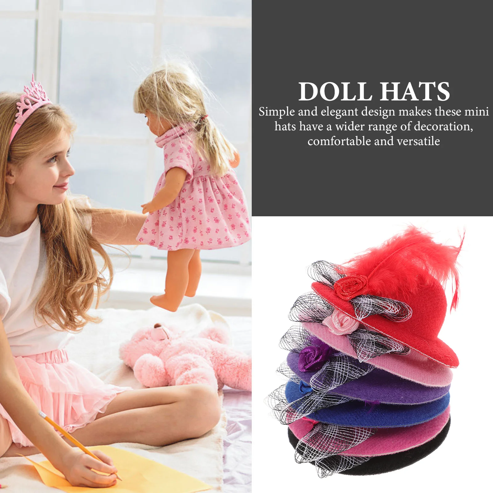 Цветные мини-шляпы для поделок - Фотография_5