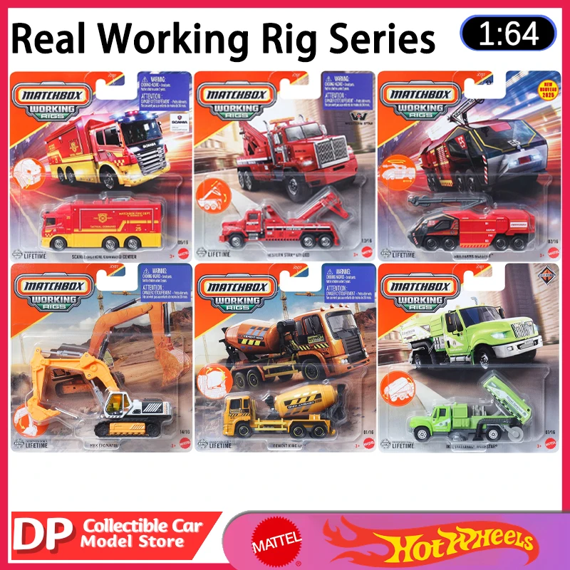 Mattel matchbox, настоящие рабочие установочные установки, масштаб 1