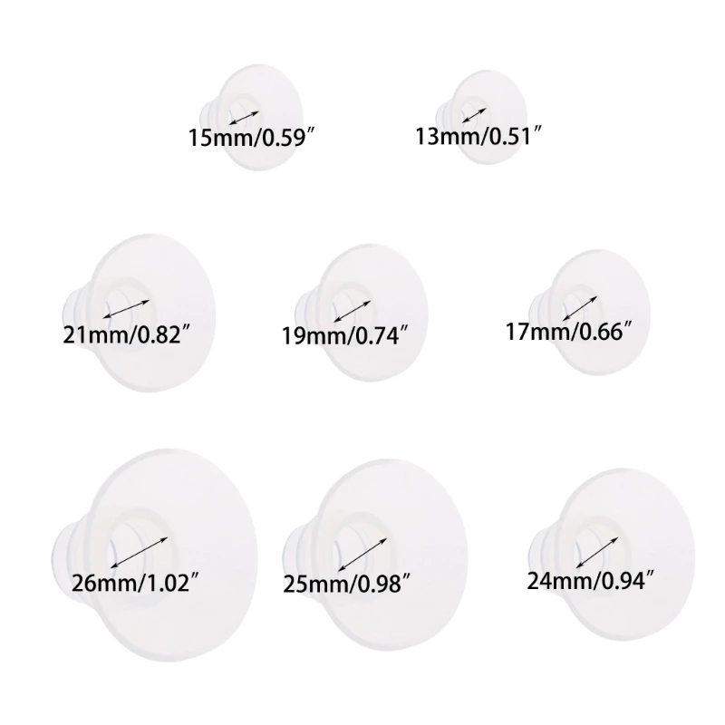 Фланцевые вставки nipplesilicone для молокоотсосов - Фотография_6