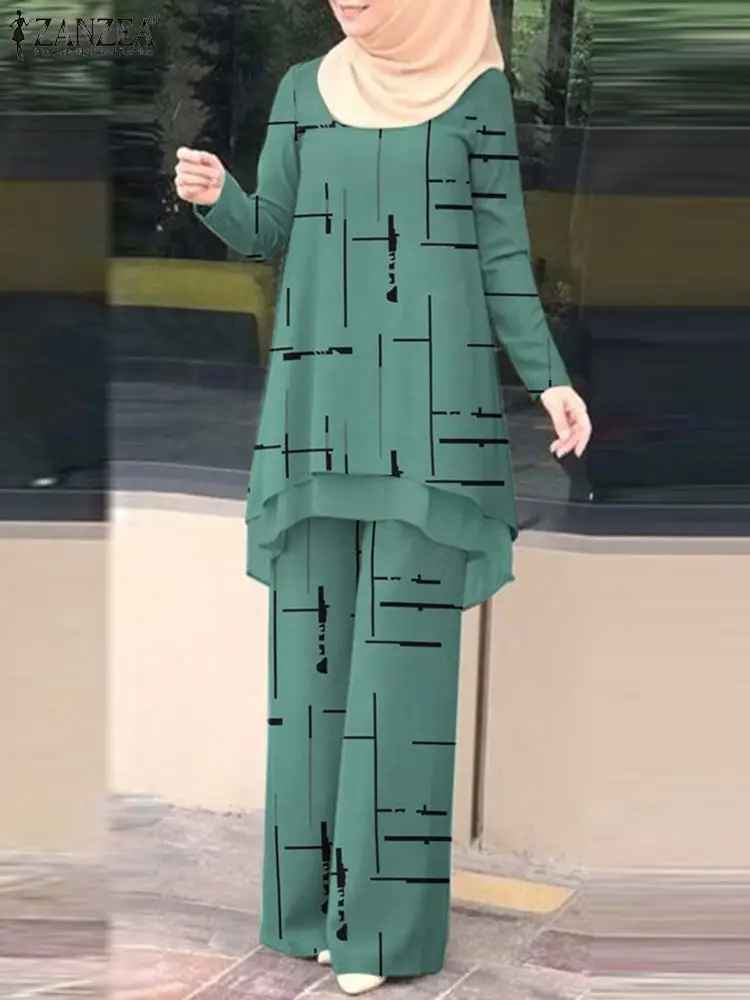 Винтажный стильный мусульманский костюм zanzea из 2 предметов - Фотография_2