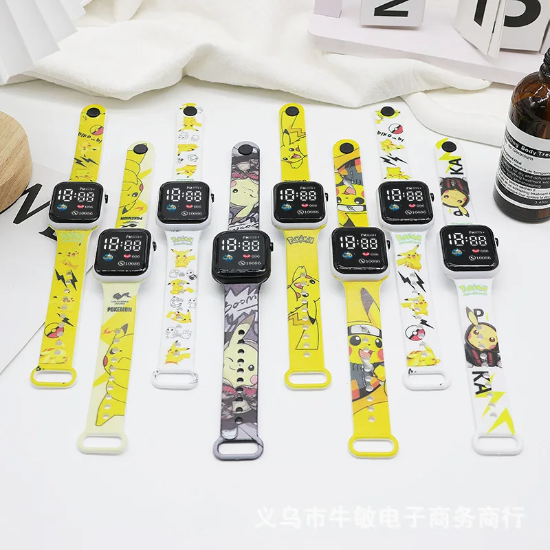 Новые милые часы с героями мультфильмов аниме пикачу - Фотография_3