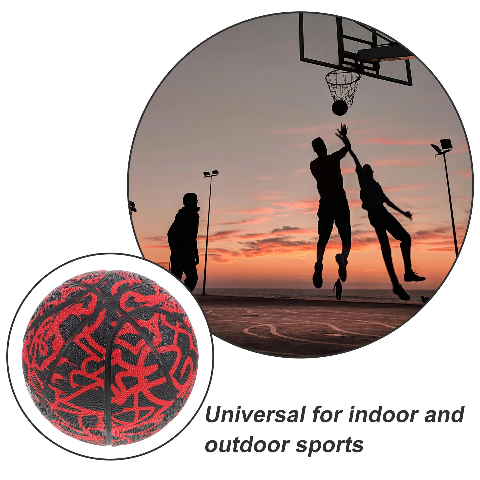 Баскетбольный мяч из искусственной кожи с граффити - Фотография_4