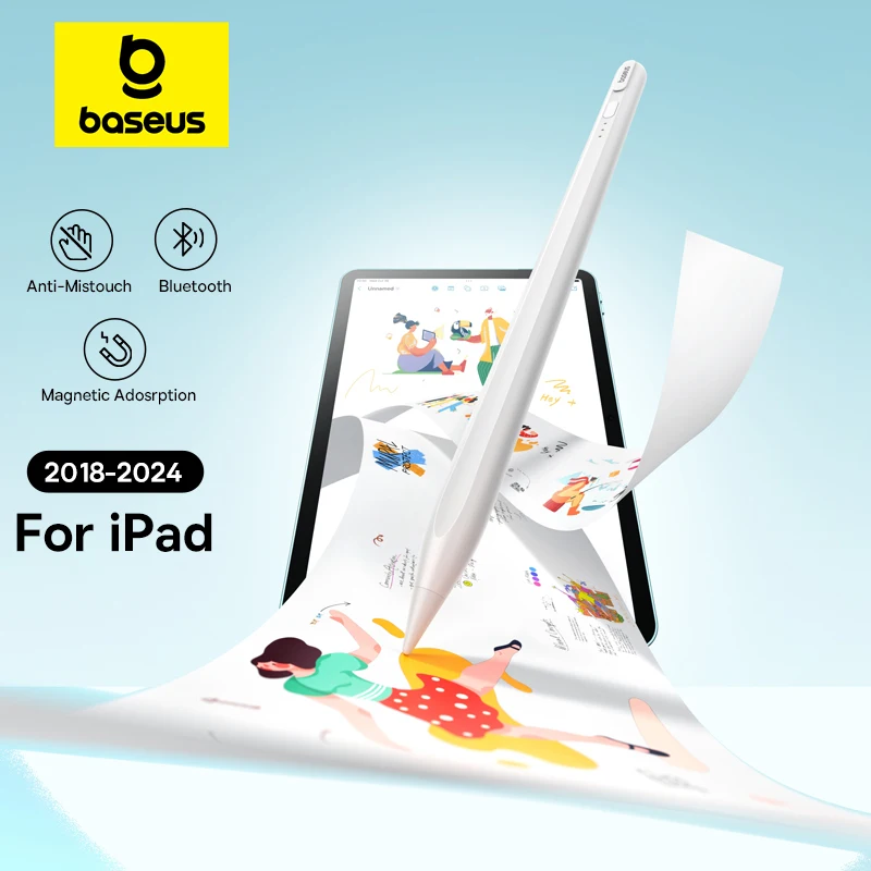 Bluetooth-стилус baseus 3-го поколения для apple pencil palm rejection
