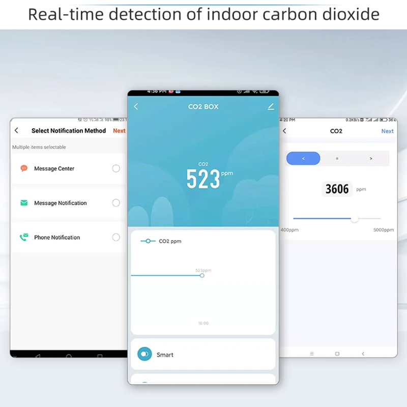 Интеллектуальный измеритель углекислого газа tuya wi-fi / zigbee ndir - Фотография_4