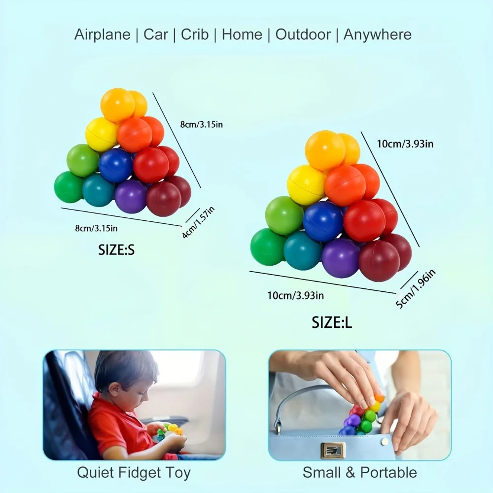 Монтессори, различные развивающие игрушки-мячи - Фотография_2