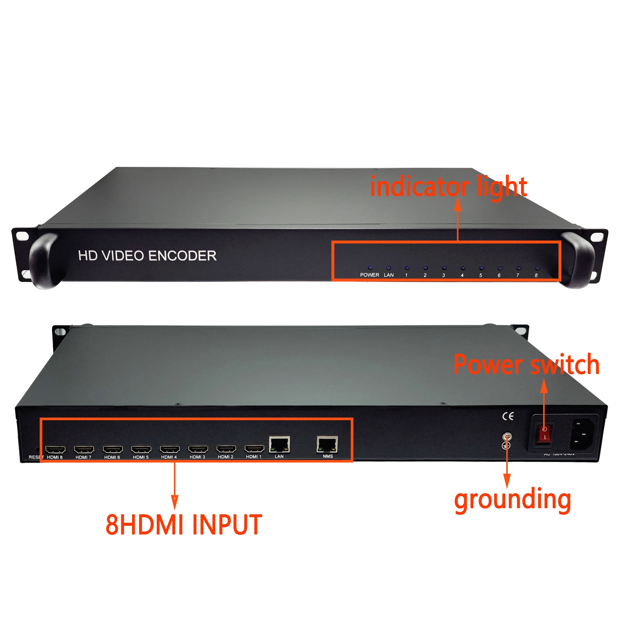 8 16 24-канальный hd-видеокодер iptv catv tv передняя система h - Фотография_5