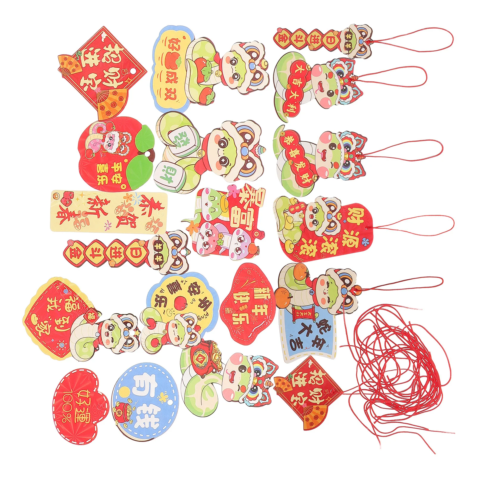 18-компонентное подвесное украшение на лунный новый год змеи - Фотография_2