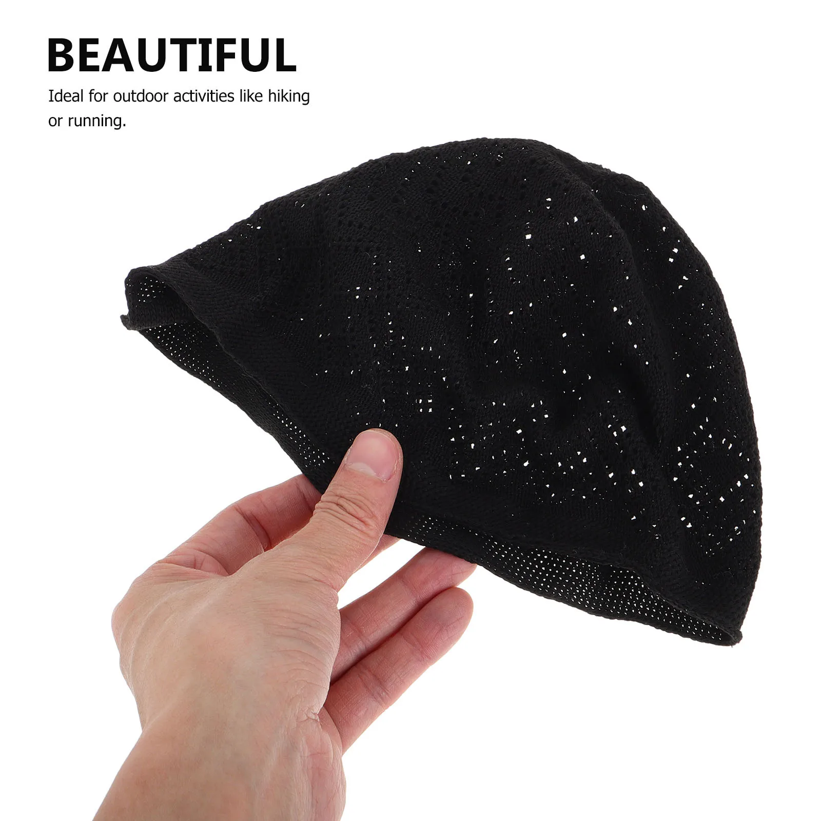 Теплая вязаная шапка унисекс - Фотография_4