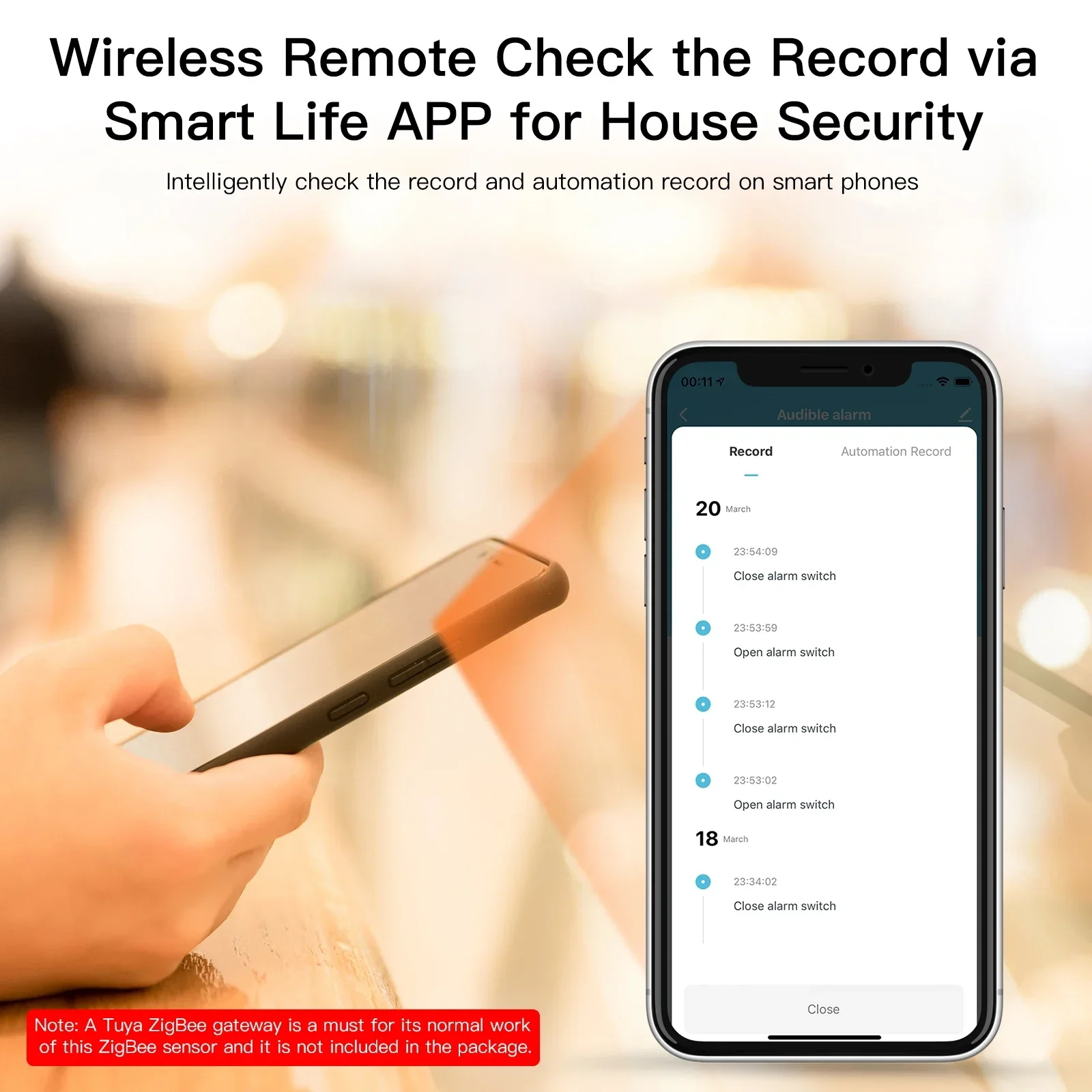 Moes tuya zigbee умный датчик звука - Фотография_5