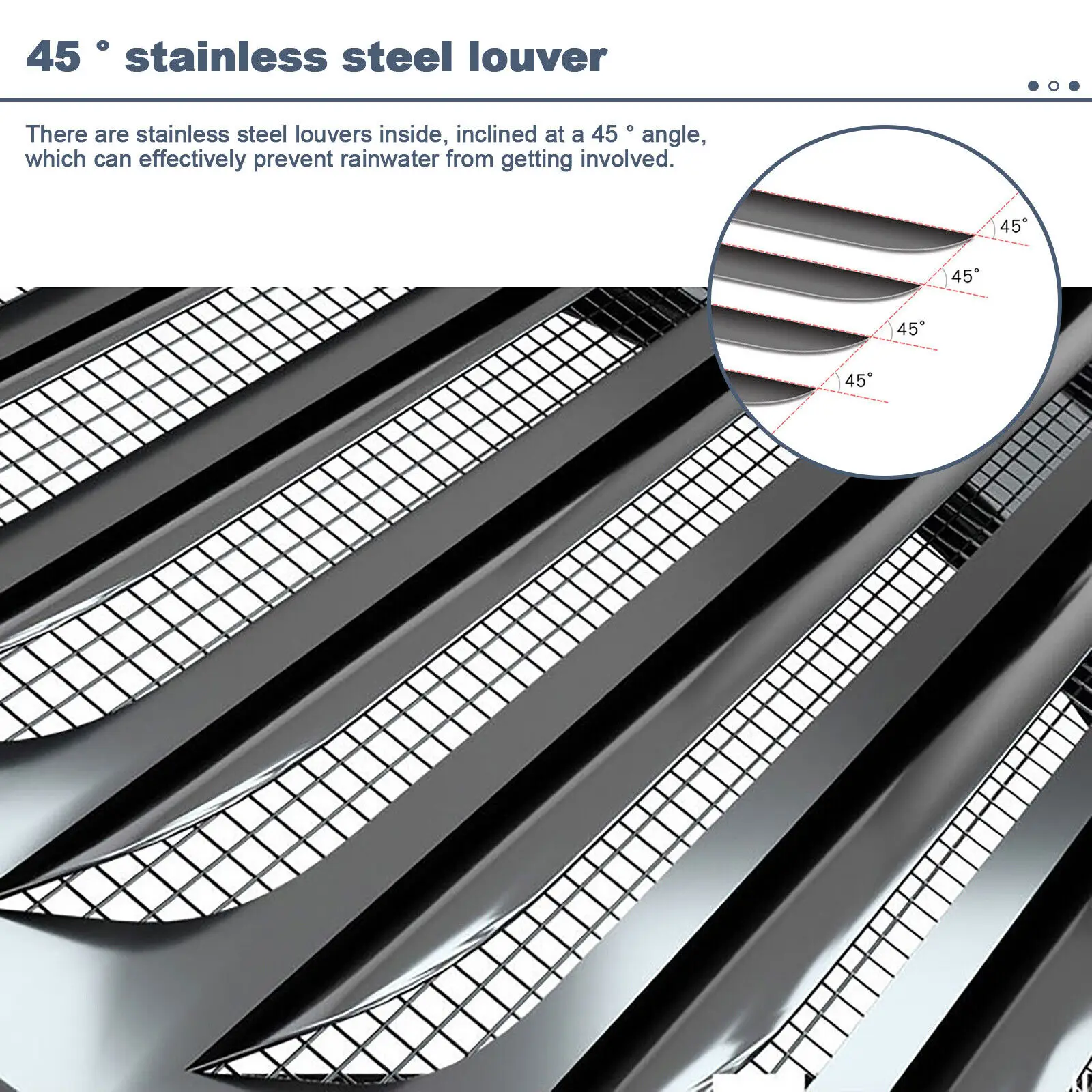 Вентиляционная решетка 70-200 мм из нержавеющей стали - Фотография_4