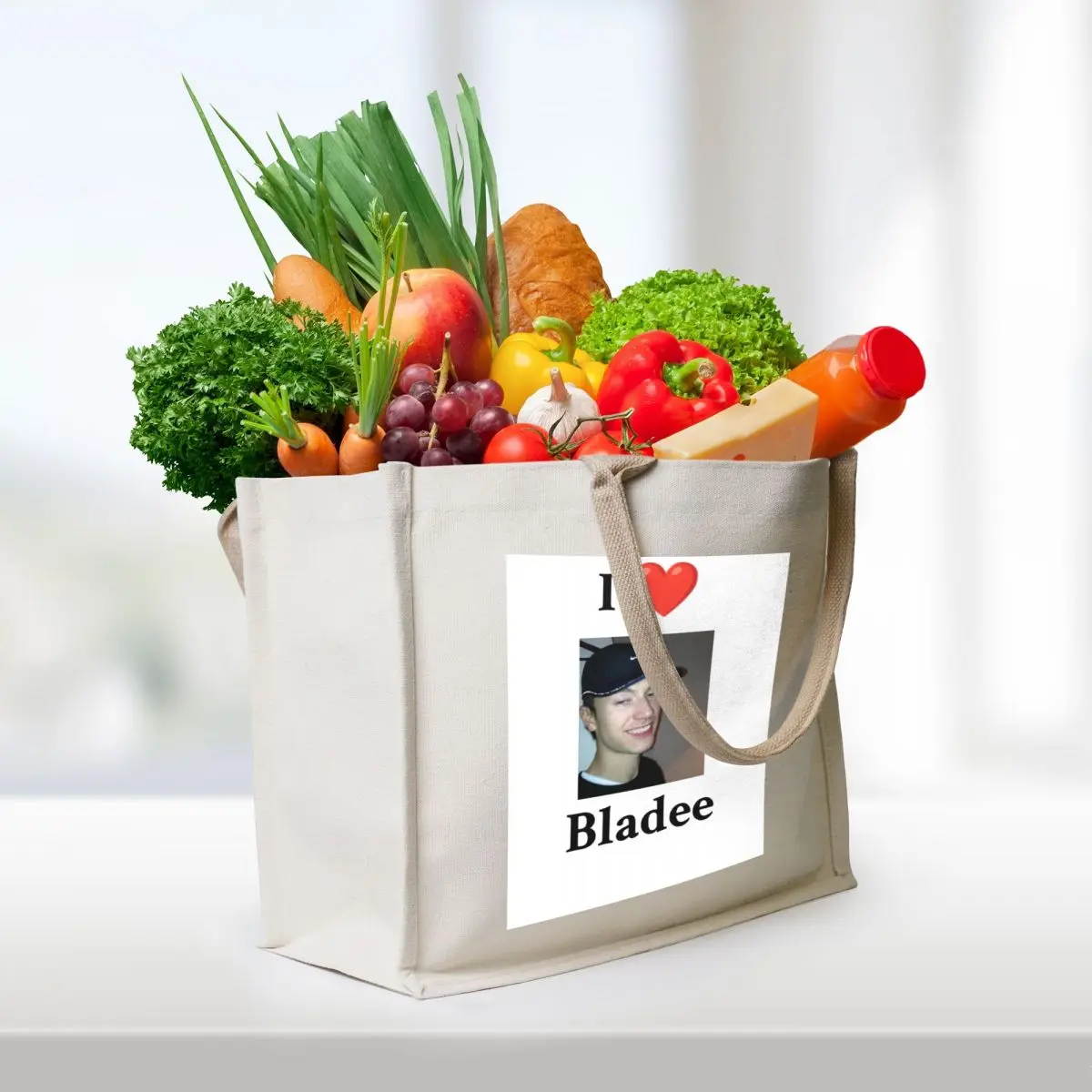I heart bladee tote bag холщовая - Фотография_3