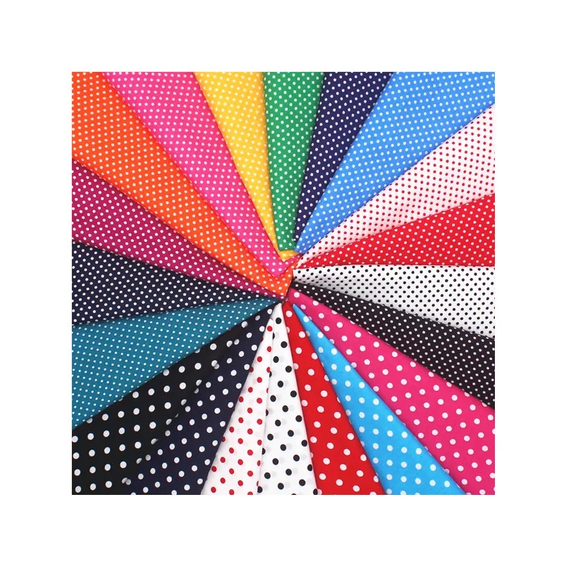 140x50 см хлопок с принтом в горошек - Фотография_5