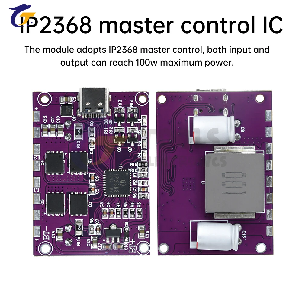 Ip2368 двунаправленный модуль быстрой зарядки 100 вт - Фотография_2