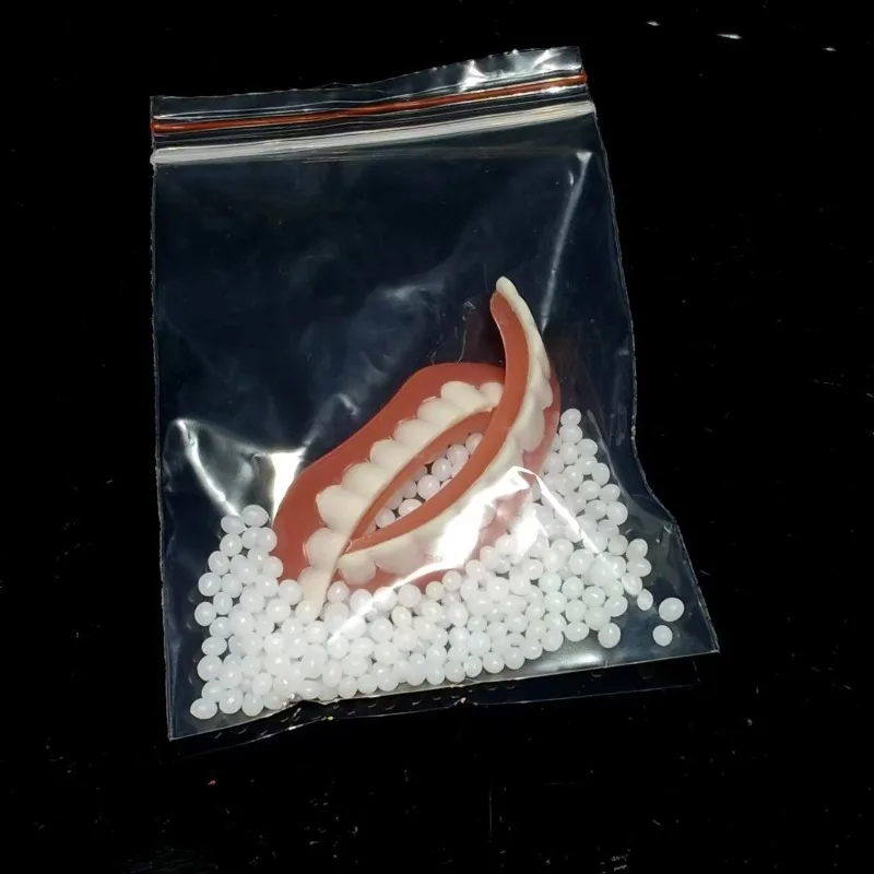 Пара силиконовых имитирующих брекетов для верхних и нижних зубов - Фотография_4