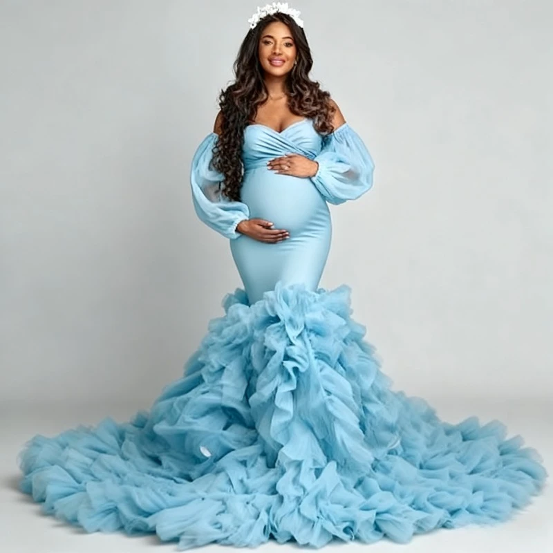 Платье для беременных «русалка» - Фотография_3