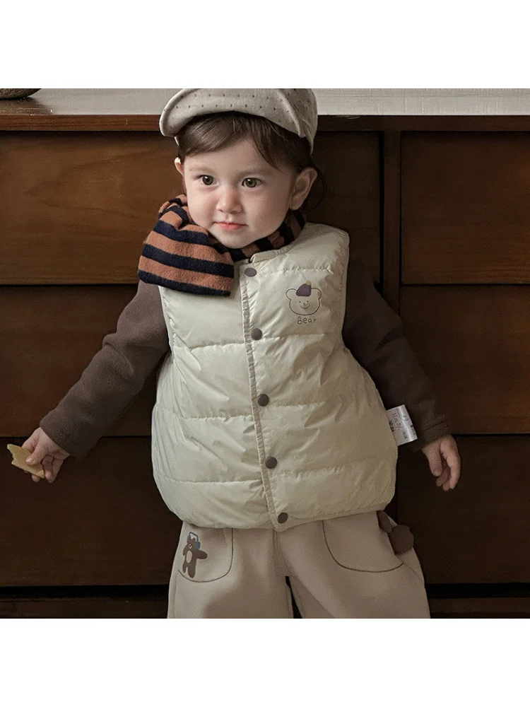 Двусторонний пуховый жилет для младенцев и малышей - Фотография_6