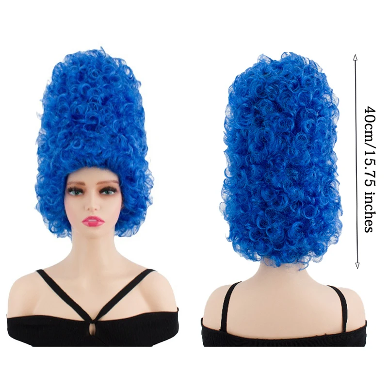 Распродажа синих вьющихся волос симпсона