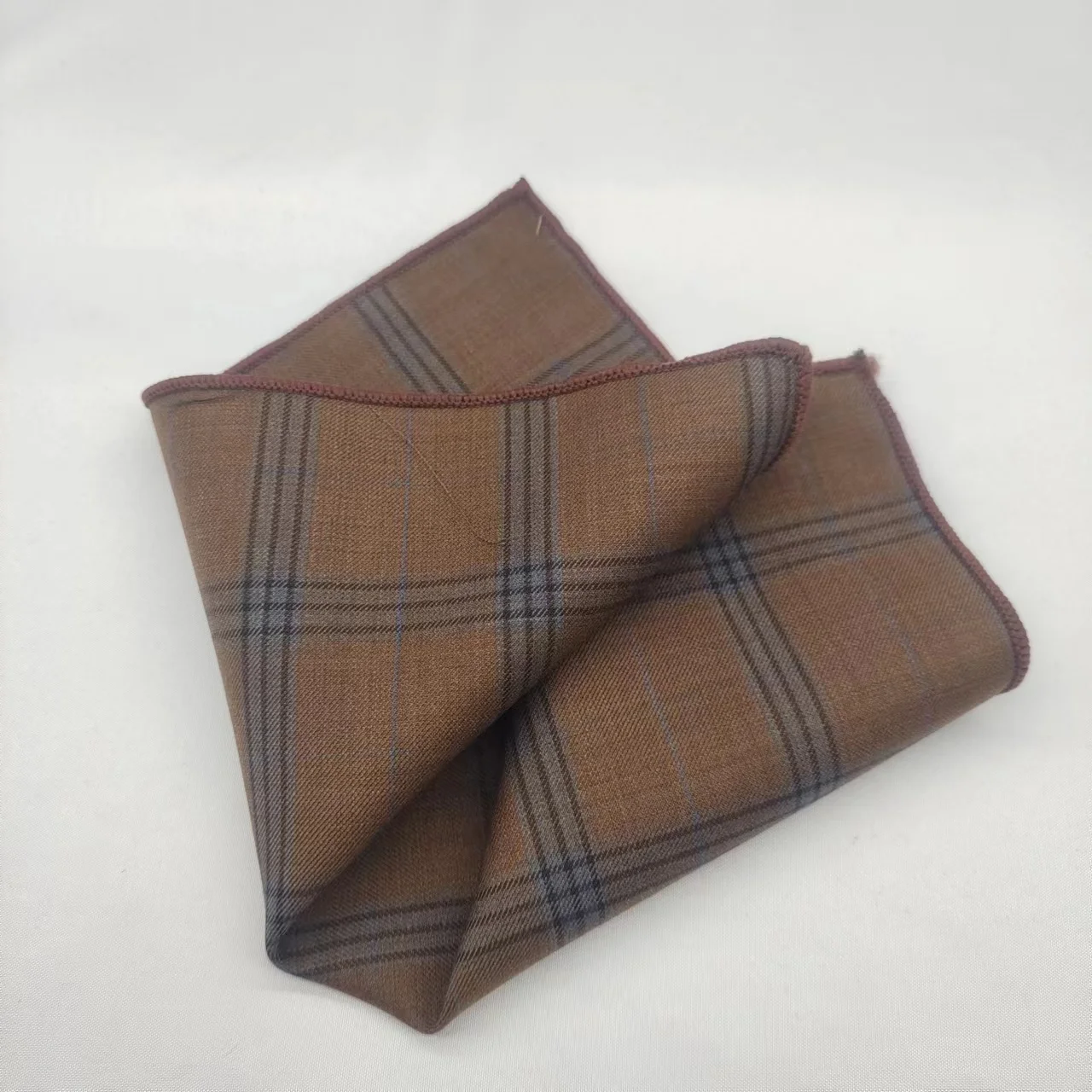 23 см роскошный серый шерстяной нагрудный платок для мужчин - Фотография_4