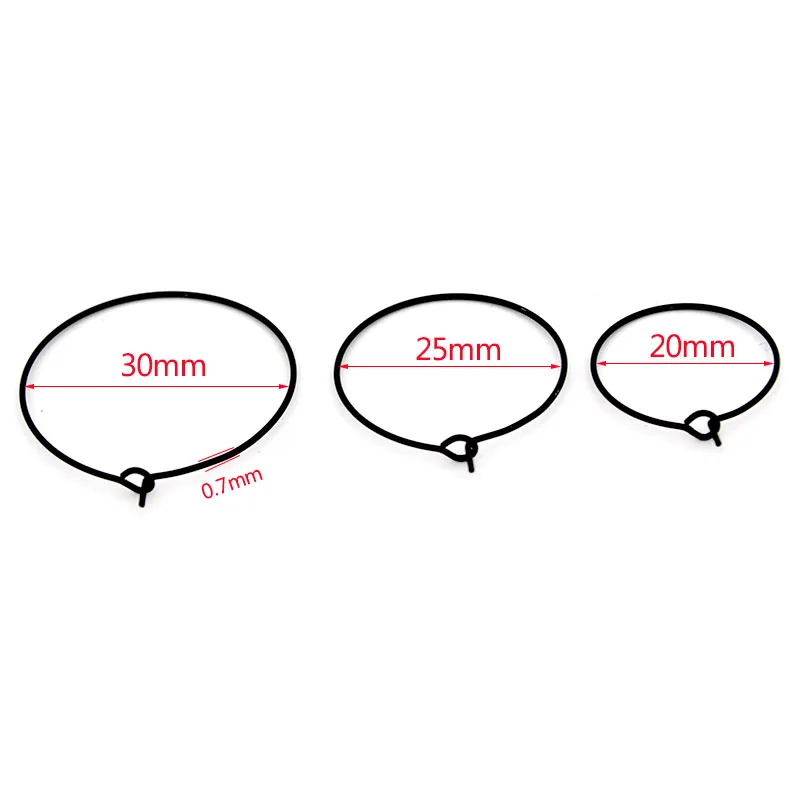 20/25/30 мм серьги-кольца из нержавеющей стали - Фотография_3