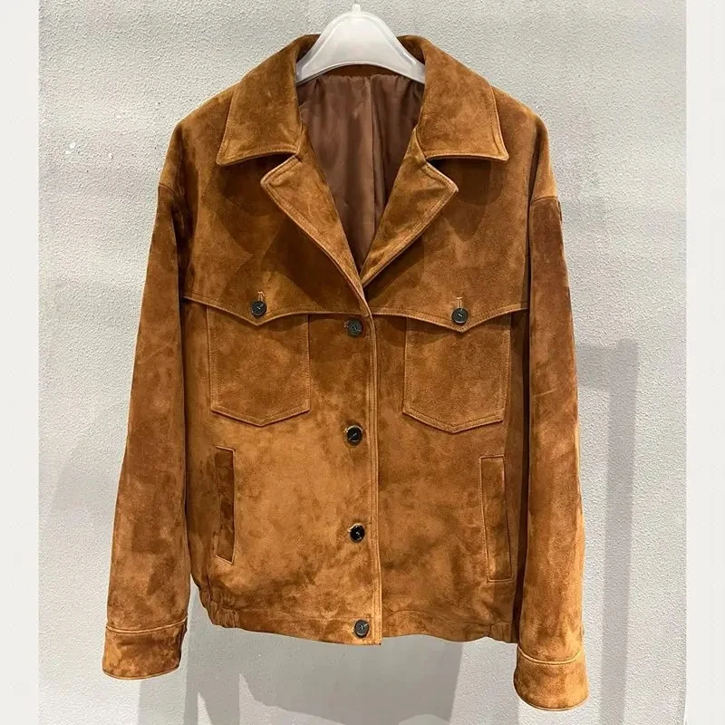 Женская куртка из натуральной овечьей кожи