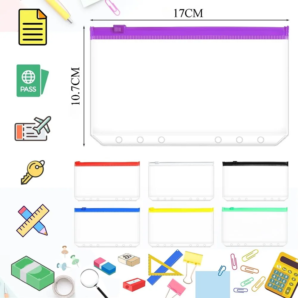 Прозрачные a6, карманы для переплета с 6 отверстиями - Фотография_4