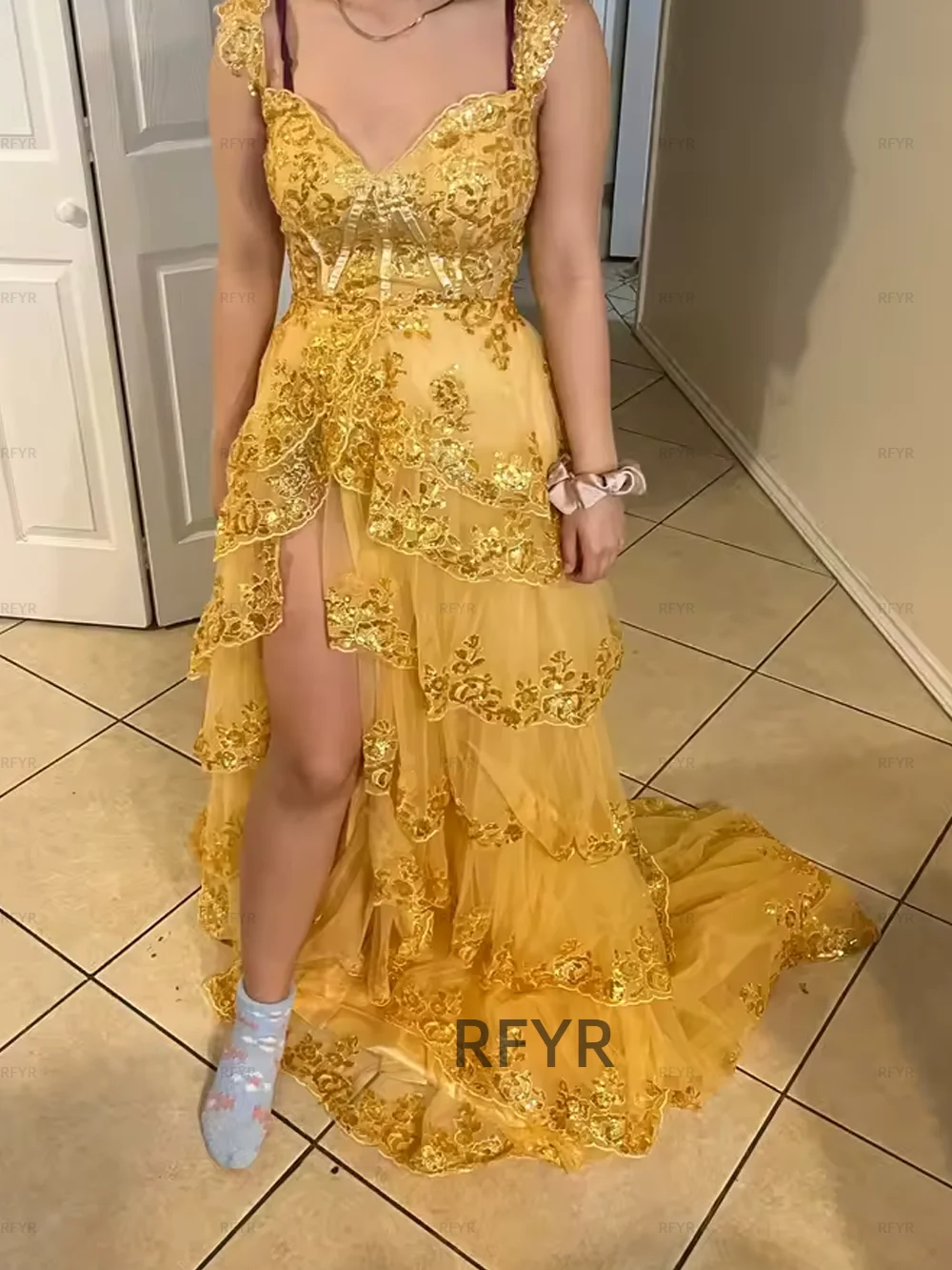 Rfyr фиолетовое вечернее платье - Фотография_5