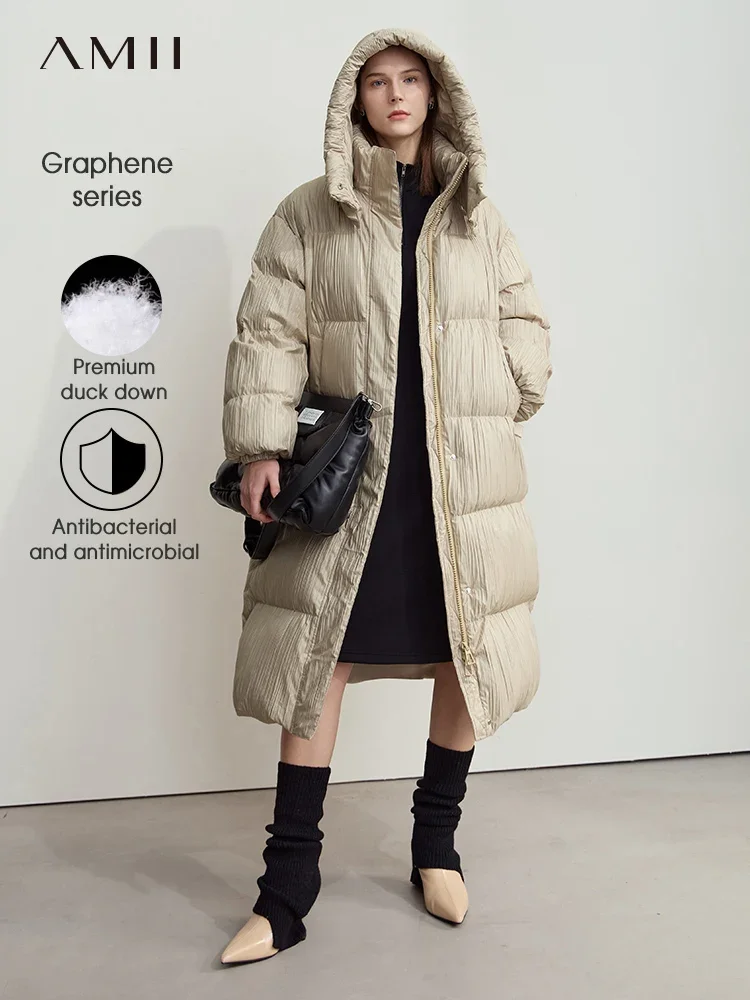 Amii минималистичный женский пуховик с графеновой подкладкой - Фотография_2