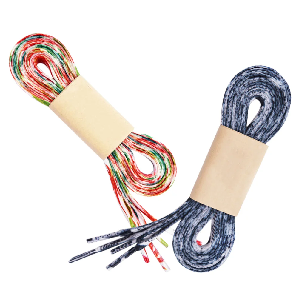 2 пары прочных шнурков с принтом - Фотография_4