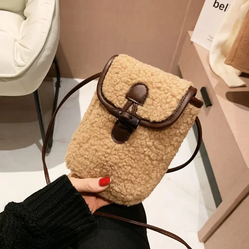 Женская зимняя сумка для телефона