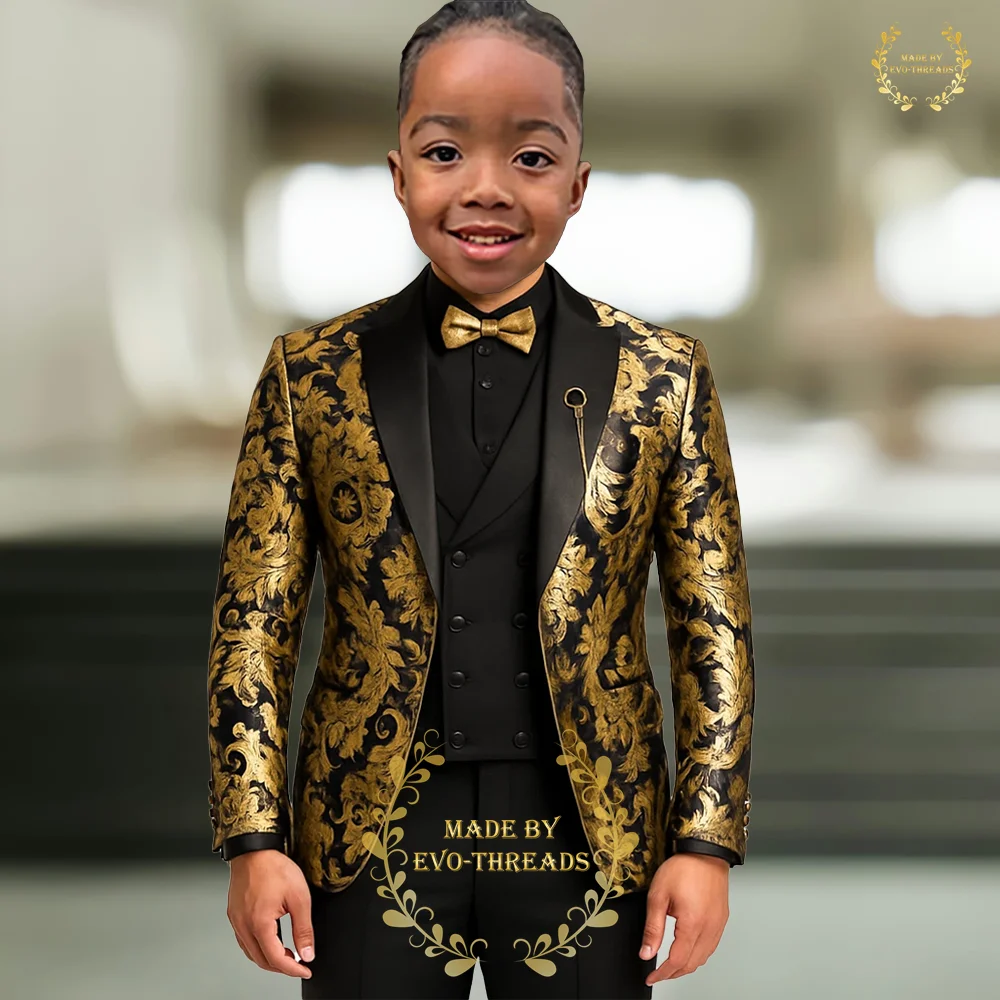 Жаккардовый костюм премиум-класса для мальчиков