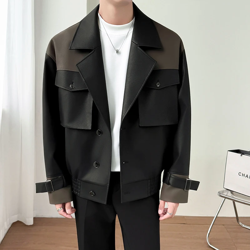 Осенне-зимняя мотоциклетная кожаная куртка - Фотография_4