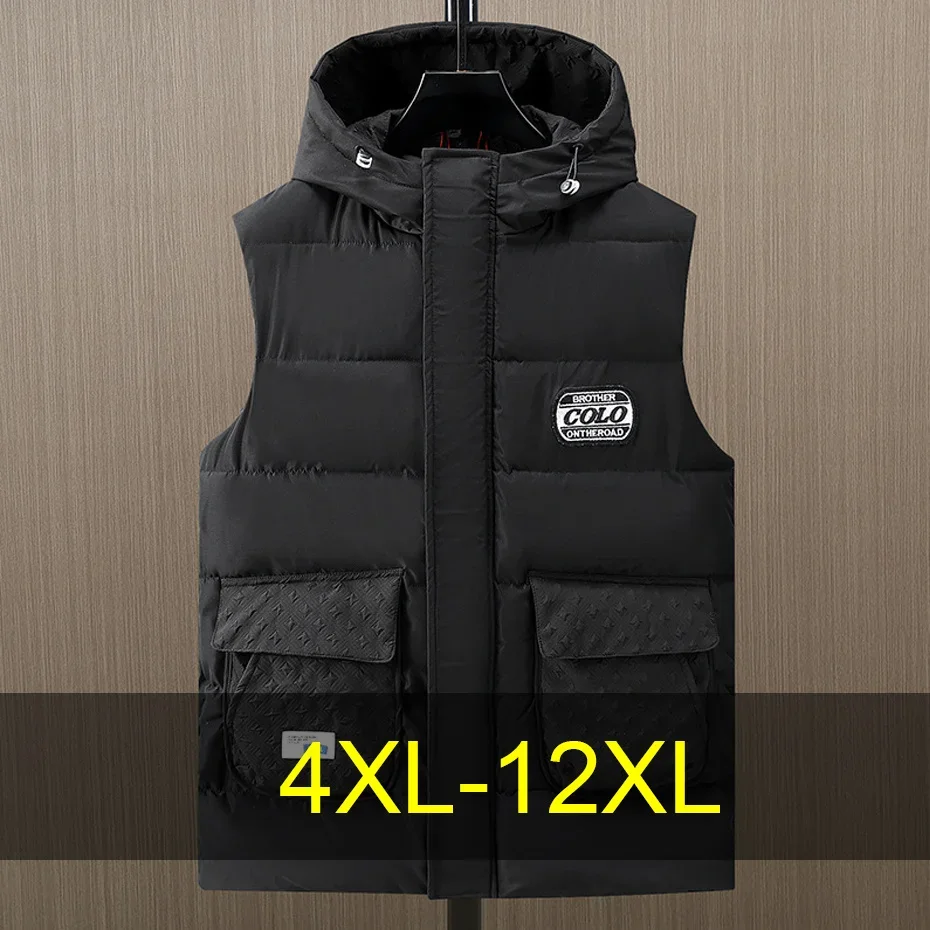 Зимний толстый жилет для мужчин 12xl