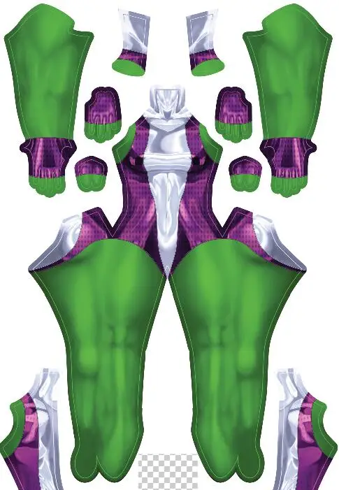 Хэллоуин для взрослых женщин she-hulk - Фотография_3
