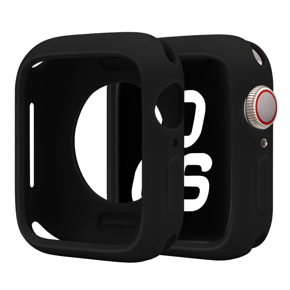 Мягкий силиконовый чехол для apple watch 44 мм