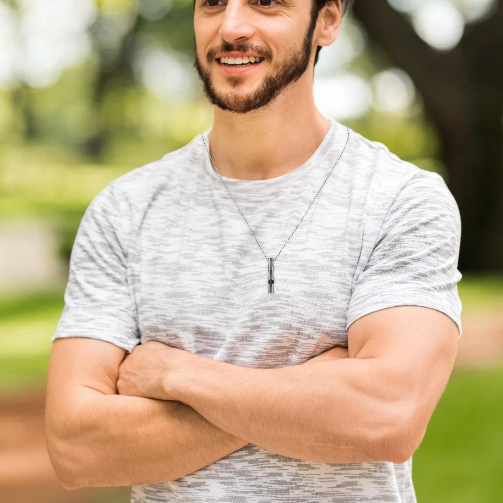 Свисток для выживания на открытом воздухе из нержавеющей стали - Фотография_6