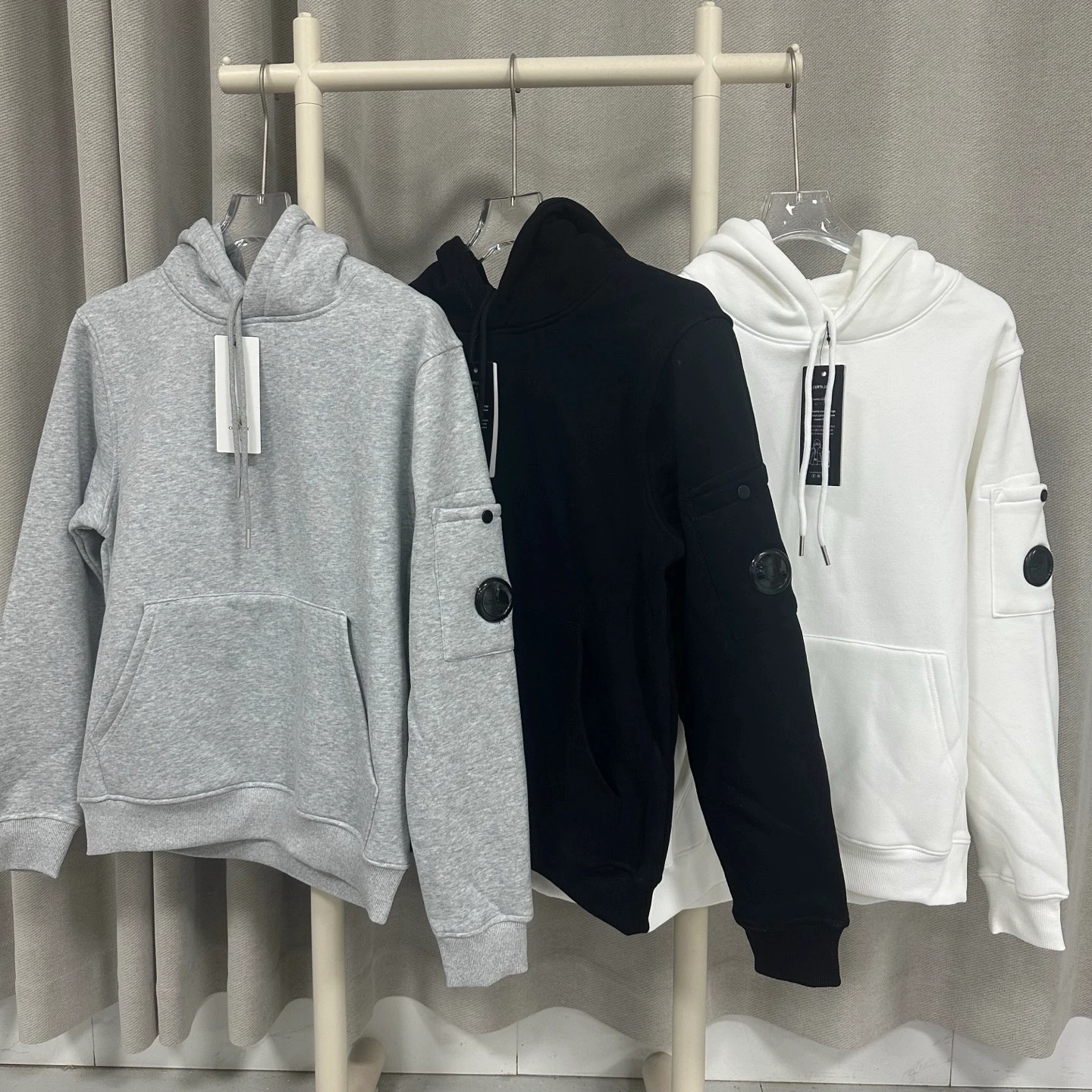 Кардиган cp с флисовой толстовкой с капюшоном