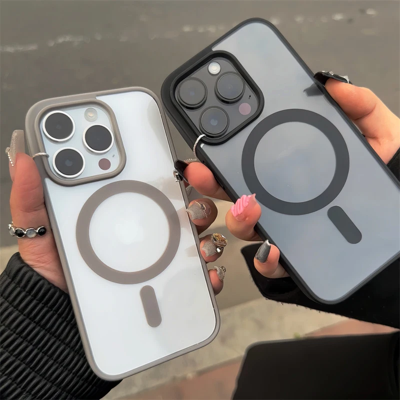 Роскошный прозрачный чехол magsafe для iphone 16 - Фотография_2