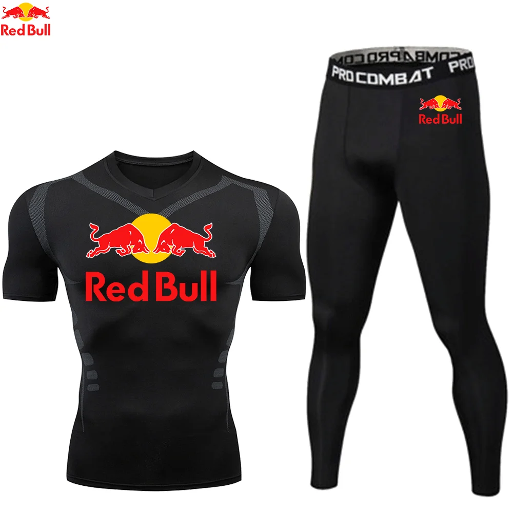 Мужские компрессионные рубашки red bull - Фотография_5