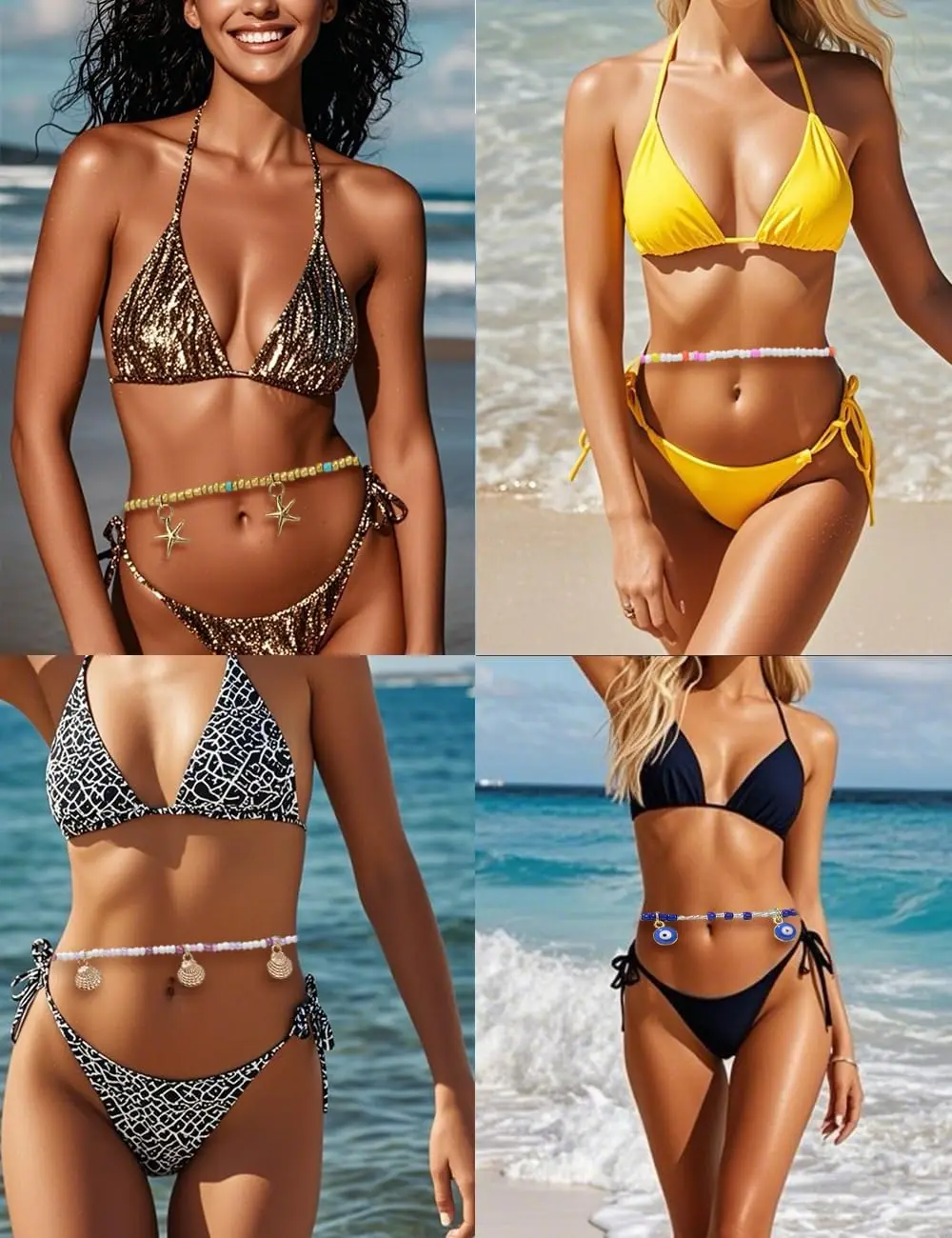 Африканская поясная цепочка из бисера - Фотография_4